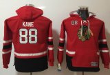 Youth Chicago Blackhawks 88# Patrick Kane Red NHL Hooded Sweatshirt