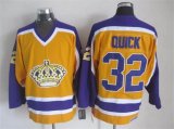 reebok Los Angeles Kings #32 Jonathan Quick yellow Ice hockey Jerseys