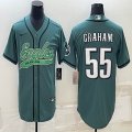 nike Philadelphia Eagles #55 Brandon Graham green baseball jerseys Joint name-BD