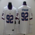 Nike New York Giants #92 Michael Strahan white color Rush Limited Jersey