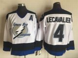 Tampa Bay Lightning #4 Vincent Lecavalier white NHL Jersey A patch