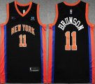 Nike New York Knicks #11 Jalen Brunson black NBA basketball jerseys city version