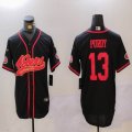 Nike San Francisco 49ers #13 Brock Purdy black Mexico baseball jerseys Joint name-BD