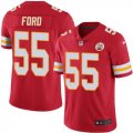 Nike Kansas City Chiefs #55 Dee Ford red Color Rush Limited Jerseys