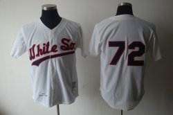 Chicago White Sox 72 Fisk white mlb jersey