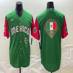 2023 World Cup Mexico blank green majestic baseball jerseys 19