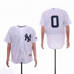 New York Yankees #0 white majestic MLB Jersey