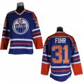 Grant Fuhr #31 Edmonton Oilers Light Blue Jerseys