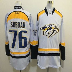 Reebok Nashville Predators #76 P.K. Subban white Ice Hockey Jerseys