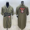 Nike San Francisco 49ers blank Salute to Service Retired Limited Jersey Joint name-BD 01