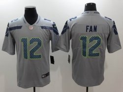 Seattle Seahawks #12 Fan Nike gray Color Rush Limited Jersey