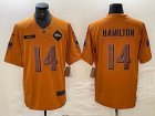 Baltimore Ravens 14# Kyle Hamilton 2023 Brown Salute To Service Limited Jerseys