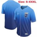 Nike Kansas City Royals Blank Blue drift baseball jersey