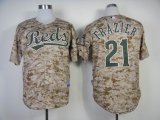 Cincinnati Reds FRAZIER 21 camo baseball jerseys