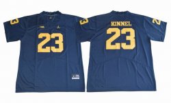 Jordan Brand Michigan Wolverines #23 Kinnel blue college football jersey