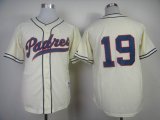 San Diego Padres Tony Gwynn 19# throwback beige mlb jerseys