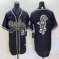 Nike Chicago White Sox blank black majestic baseball jersey Joint name -BD 05