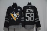 Pittsburgh Penguins #58 Kris Letang black 2017 Centennial Classic Jersey