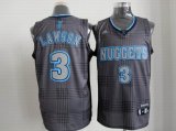 Denver Nuggets 3# LAWSON gray grid nba jersey