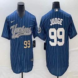 Nike New York Yankees #99 Aaron Judge blue majestic baseball Jersey Joint name 01