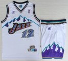 Utah Jazz #12 John Stockton white NBA suits