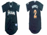 Florida Marlins #2 Hanley Ramirez Black MLB Jerseys