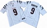 Cincinnati Bengals 9# Joe Burrow white Nike Vapor F.U.S.E. Limited Jersey