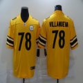 Nike Pittsburgh Steelers #78 Alejandro Villanueva Yellow Color Rush Limited Jersey -Inverted version