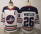 Adidas Winnipeg Jets Jersey #26 Blake Wheeler white hockey jersey-FH