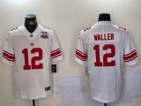 Nike New York Giants #12 Darren Waller white Color Rush Limited Jersey 01