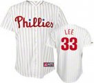 Philadelphia Phillies LEE 33# white jerseys