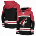 Custom Adidas Phoenix Coyotes red black personality Ice Hockey Hooded Sweatshirt