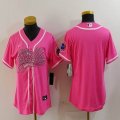 Women Buffalo Bills pink nike baseball jerseys Joint name-BD