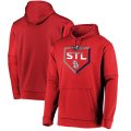 St. Louis Cardinals red Majestic 2019 Postseason Dugout Authentic Pullover Hoodie