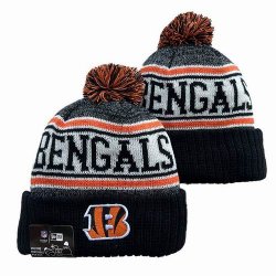 2024 Cincinnati Bengals black orange white NFL Sports Cuffed Knit Hats 01