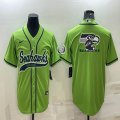 Nike Seattle Seahawks green baseball jerseys Joint name-BD 01