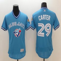 2016 Toronto Blue Jays #29 Joe Carter skyblue Flexbase Authentic Collection Jersey