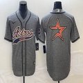 Nike Houston Astros blank Hemp grey majestic baseball jerseys Joint name -BD 04