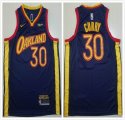 Nike Golden State Warriors #30 Stephen Curry dark blue nba basketball jersey city version -ty