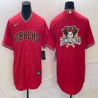 Nike Arizona Diamondback blank red majestic baseball Jersey big logo-BD