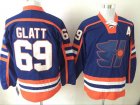 Goon Doug Thug Glatt Halifax Highlanders #69 Blue Movie Hockey Jersey