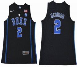 Duke Blue Devils #5 Reddish V Neck College Basketball Jersey - Black