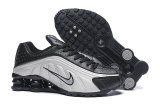 Men Nike Shox R4 sliver black shoes