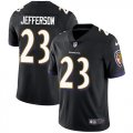 Baltimore Ravens #23 Jefferson Nike black Color Rush Limited Jersey