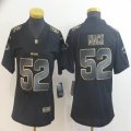 Women Nike Bears #52 Khalil Mack black gold Color Rush Limited Jersey