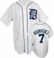 MLB Detroit Tigers Ivan Rodriguez 7# White mlb jersey