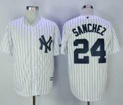 New York Yankees #24 Gary Sanchez white mlb jersey