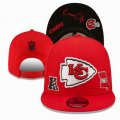 2023 Kansas City Chiefs red black NFL Snapback Hats-YD