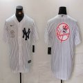 Nike Yankees blank white MLB baseball Jersey -BD 14