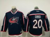 Youth Columbus Blue Jackets #20 Brandon Saad dark blue hockey jersey